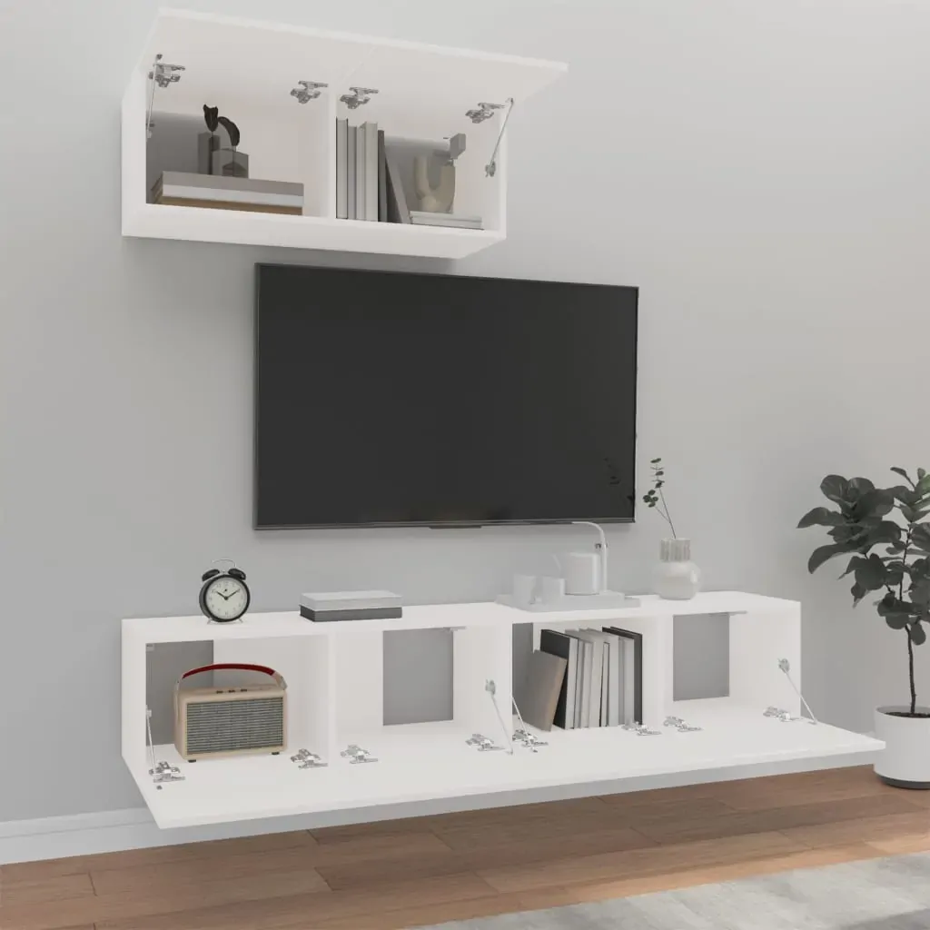 Jersey 3 Piece TV Cabinet Set Engineered Wood Price