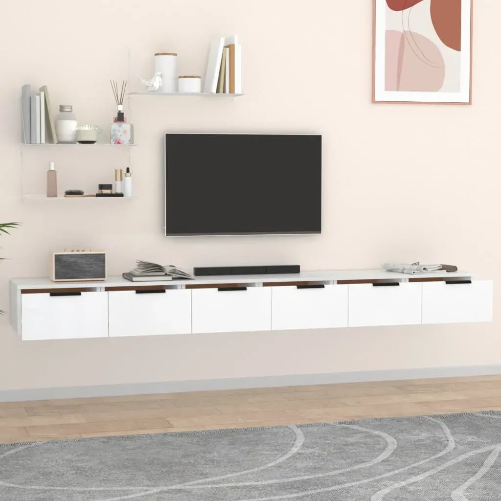Agery Wall Cabinets 2 pcs 102x30x20 cm Engineered Wood Price