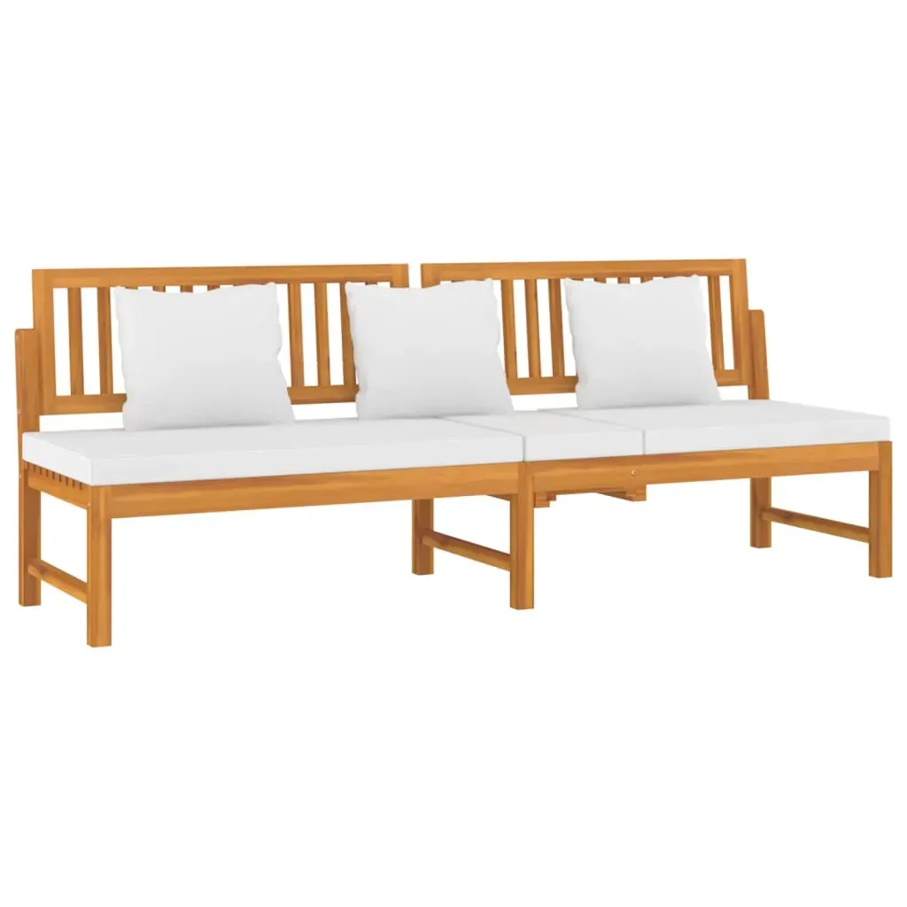 Day Bed with Cushion 200x60x75 cm Solid Wood Acacia Price