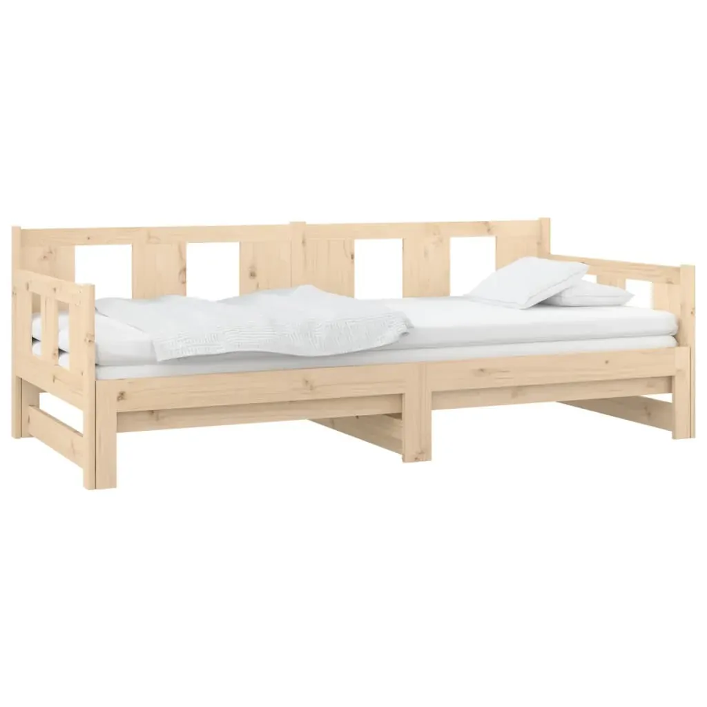 Devizes Pull-out Day Bed Solid Wood Pine 2x(92x187) cm Price