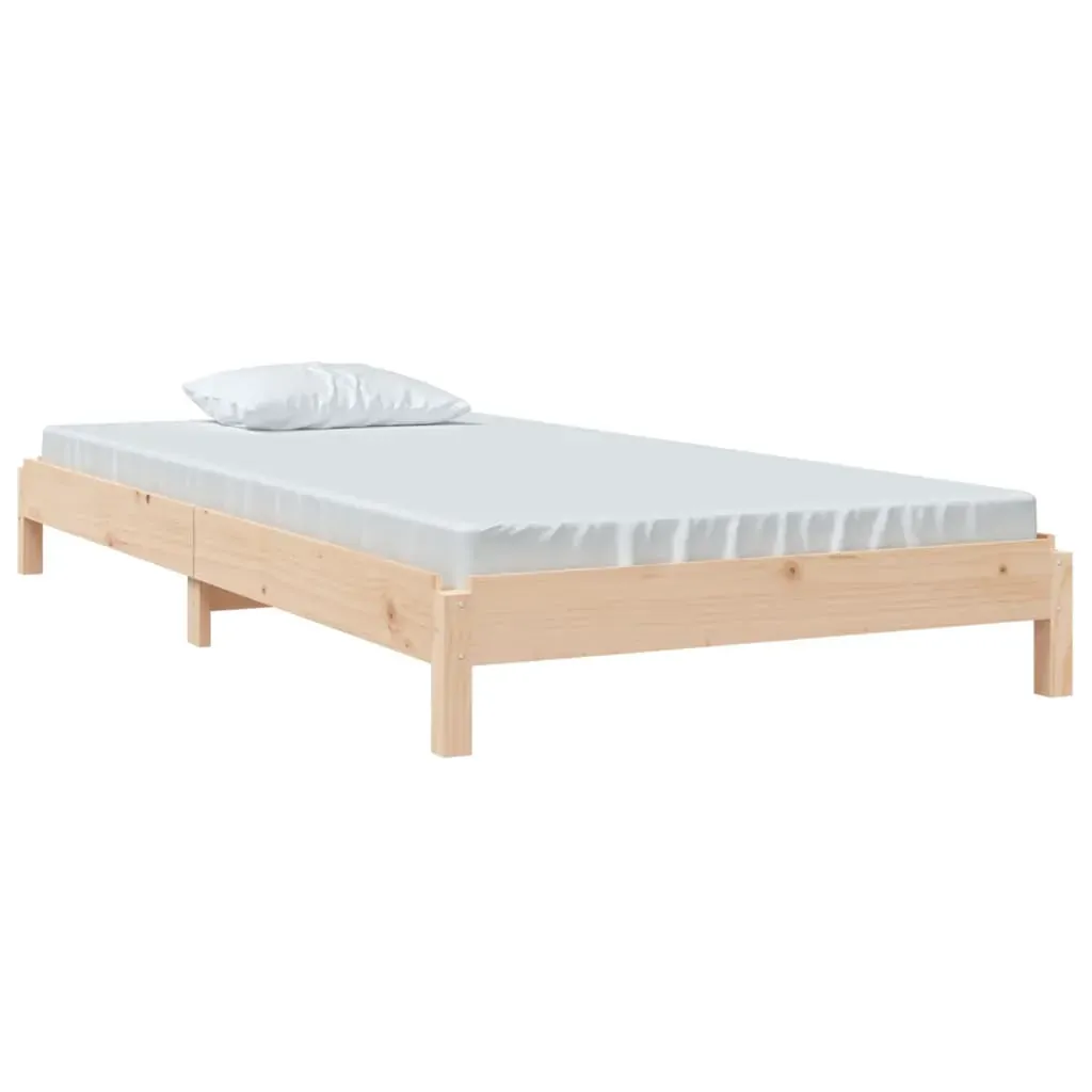 Stack Bed 92x187 cm Single Bed Size Solid Wood Pine Price