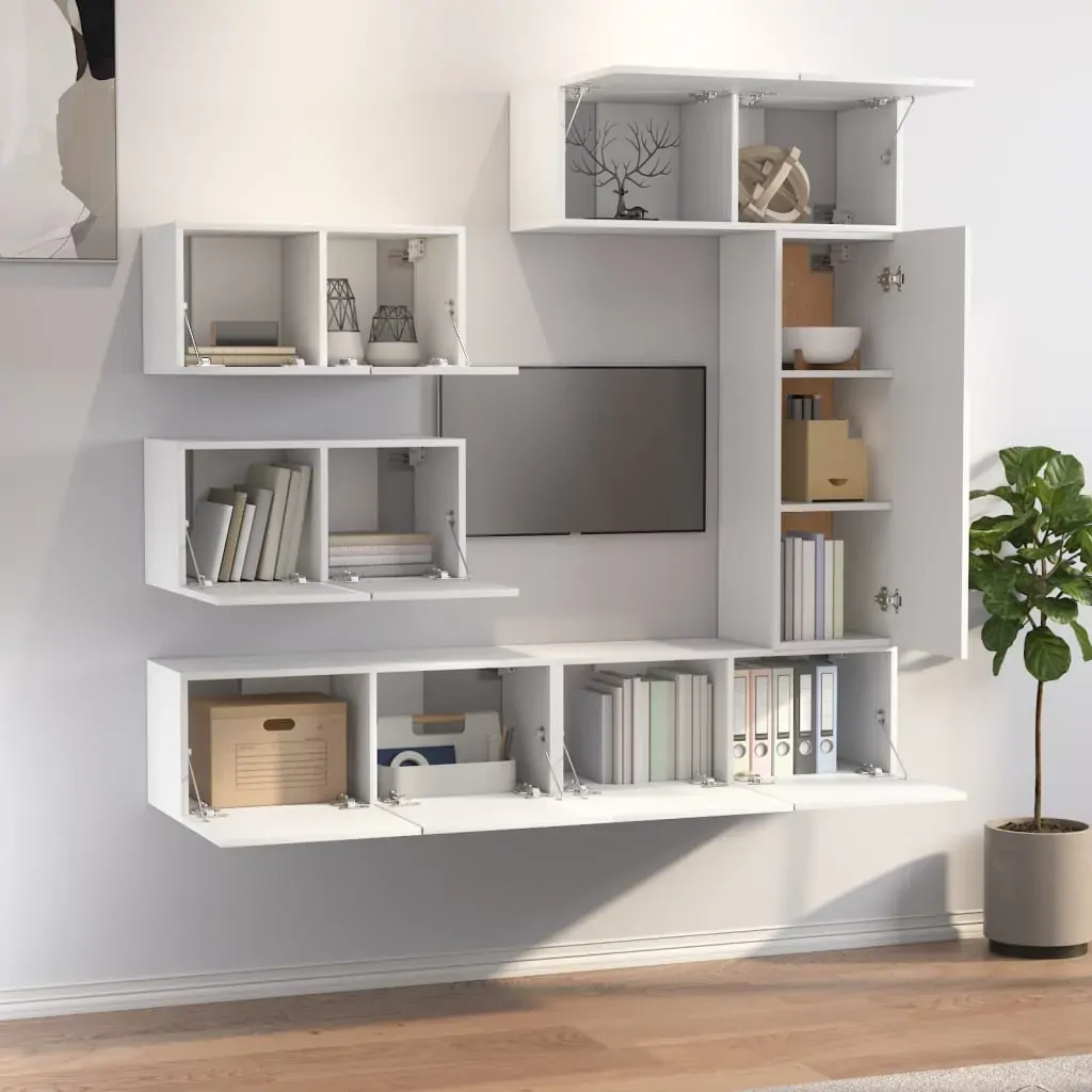 Driffield 7 Piece TV Cabinet Set Engineered Wood Price