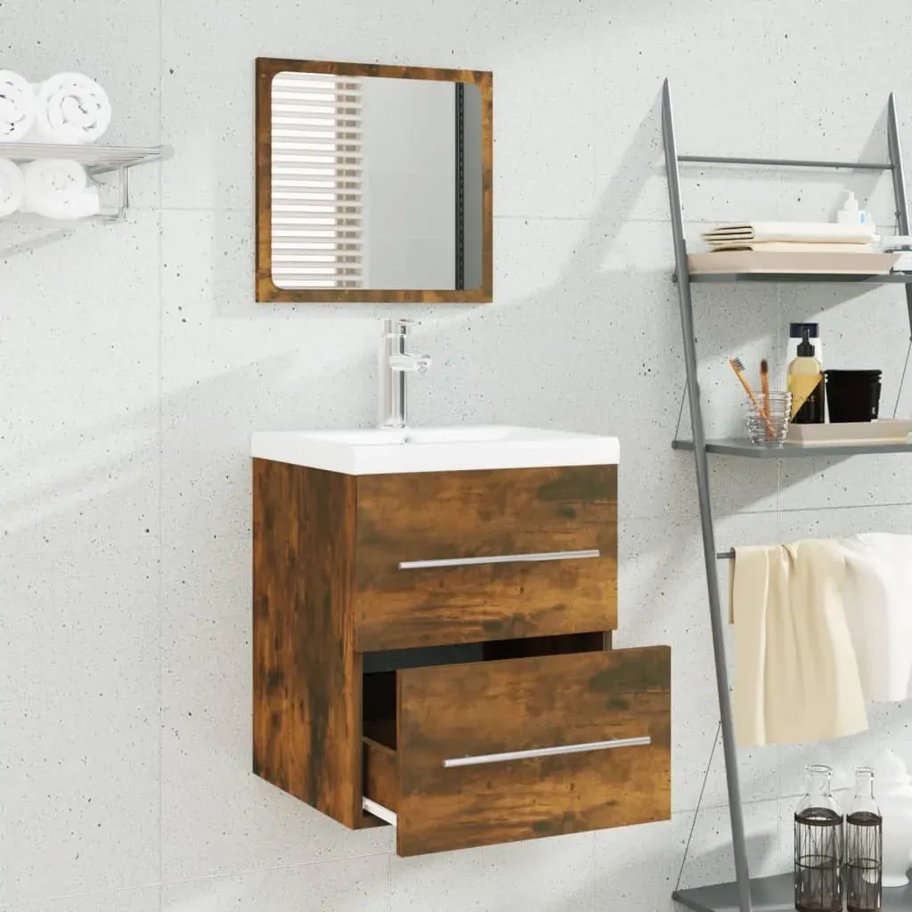 Sink Cabinet with Built-in Basin Engineered Wood Price