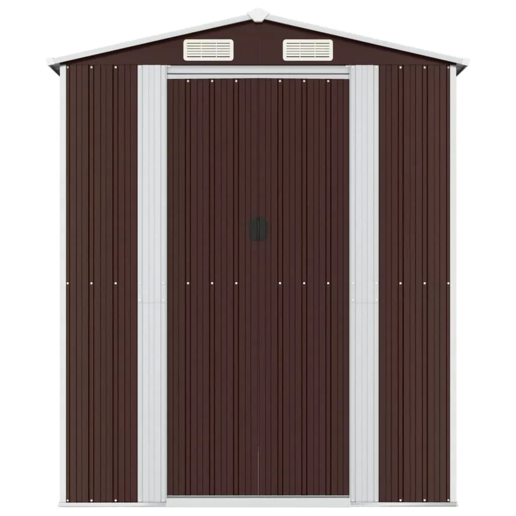 Garden Shed Dark Brown Galvanised Steel Price