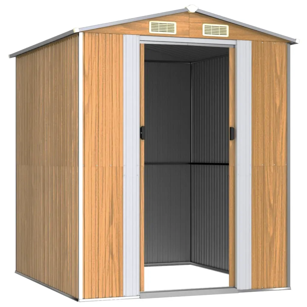 Garden Shed Light Brown Galvanised Steel Price
