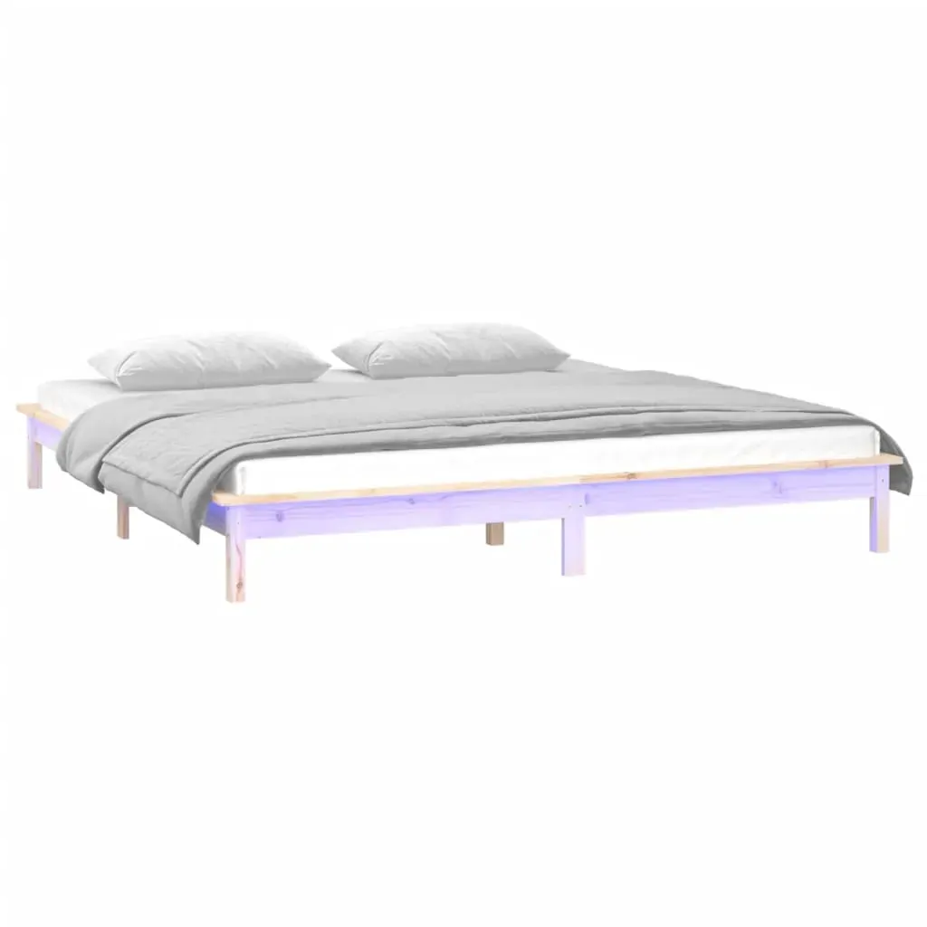 LED Bed Frame Solid Wood Price