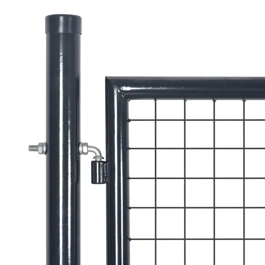 Mesh Garden Gate Galvanised Steel Grey Price