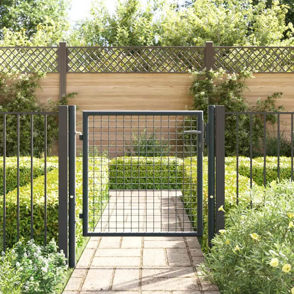 Mesh Garden Gate Galvanised Steel Grey Price
