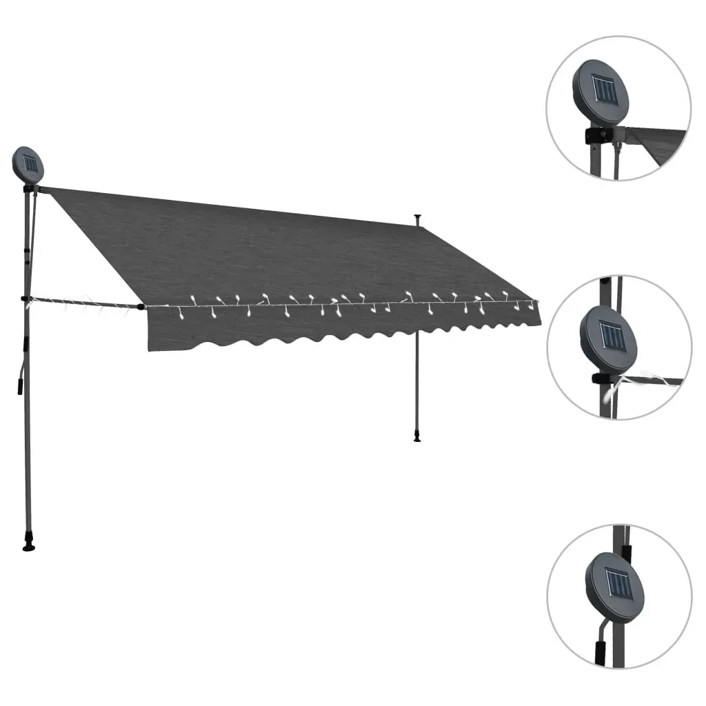 Manual Retractable Awning with LED Price