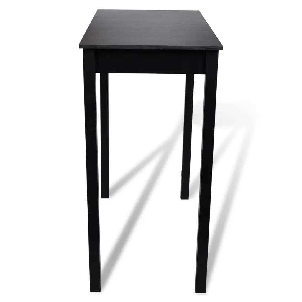 Bar Table with Bar Chairs Black Price