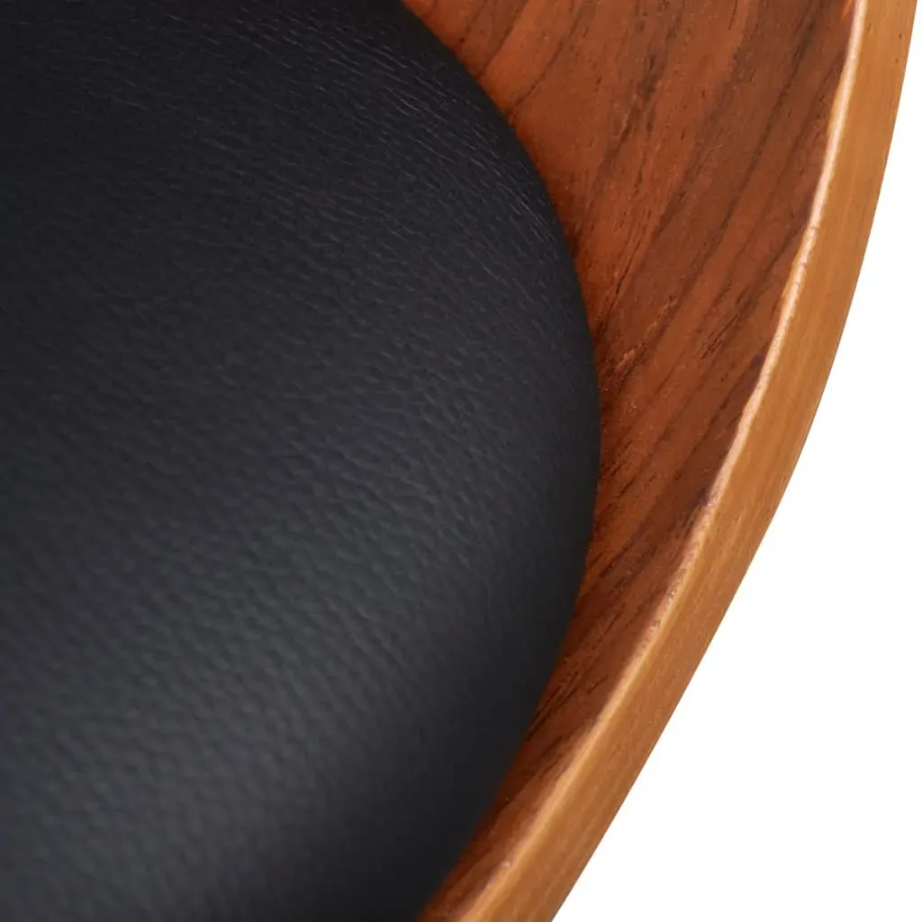 Dining Chair Bent Wood and Faux Leather Price