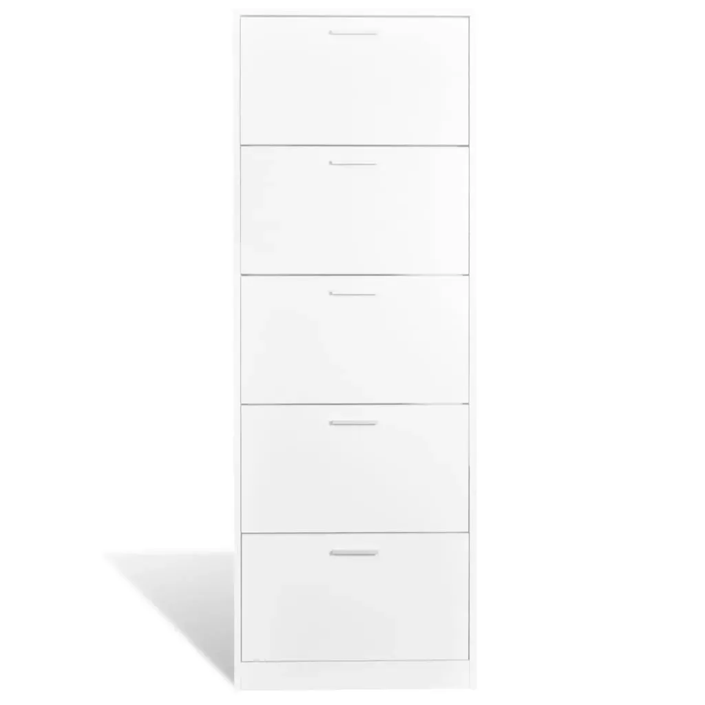 Wooden Shoe Cabinet with 5 Compartments Price