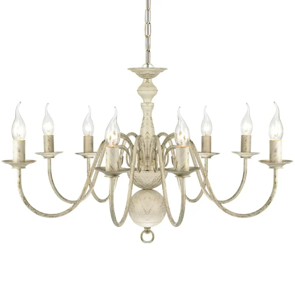 Antique Metal Chandelier 8 x E14 Bulbs Price
