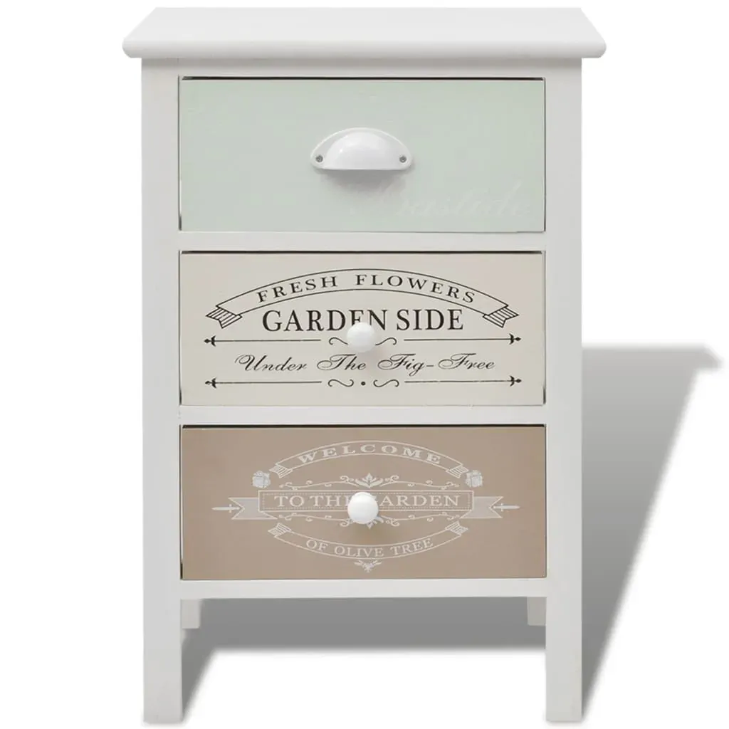 French Storage Cabinet 3 Drawers Wood Price