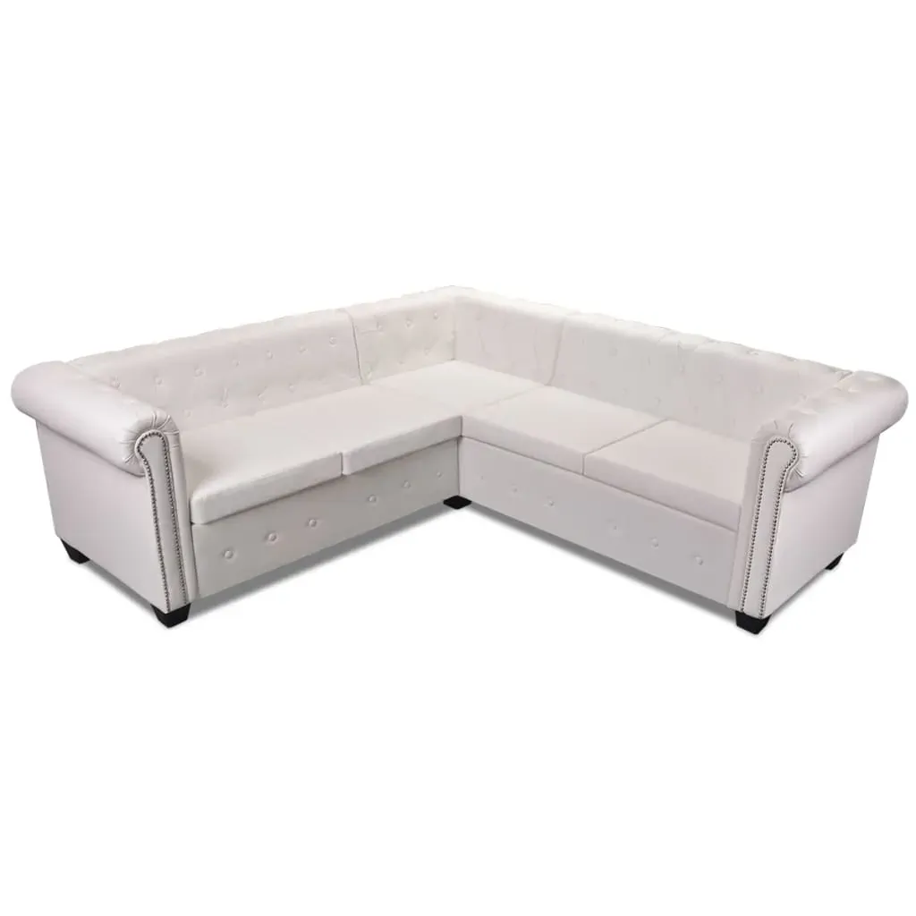 Kallora Chesterfield Corner Sofa 5-Seater Artificial Leather Price