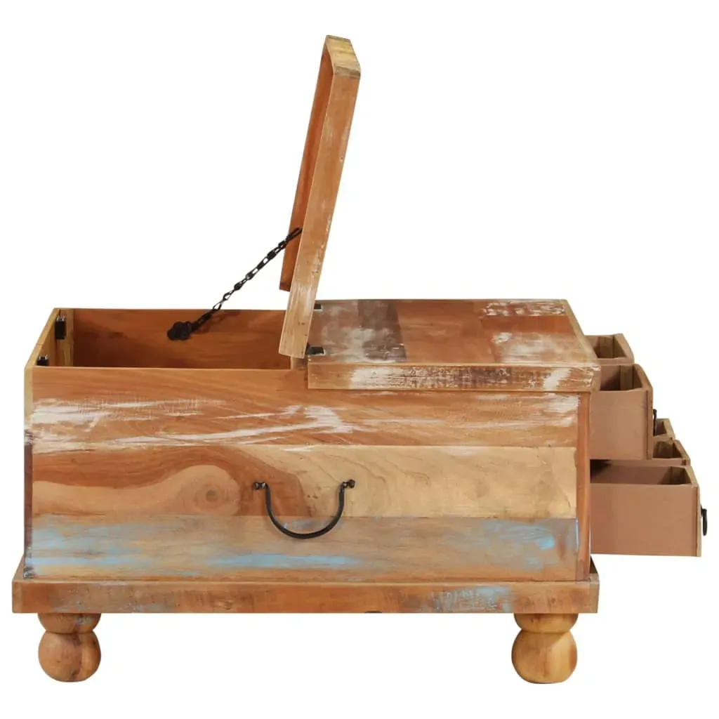 Coffee Table Reclaimed Wood 70x70x38 cm Price