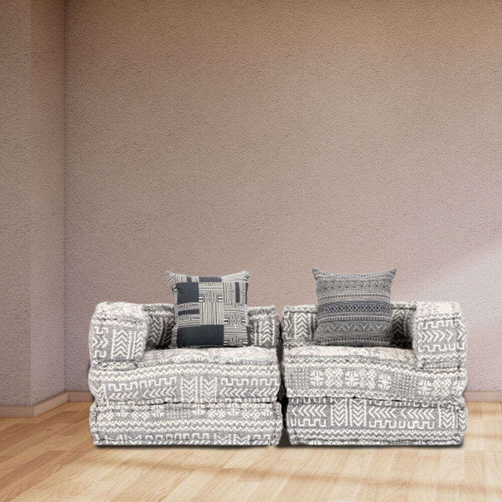Cardiff 2-Seater Modular Pouffe Fabric Price