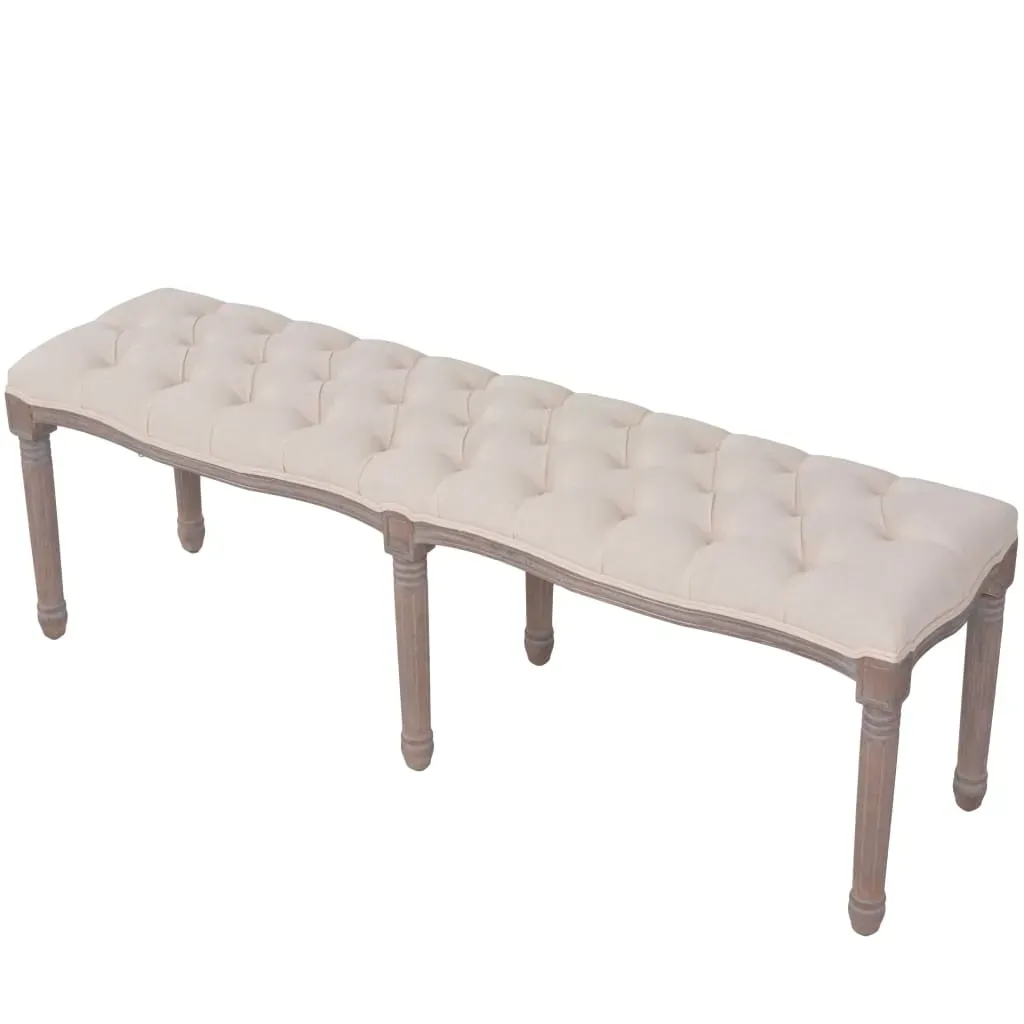 Bench Linen Solid Wood 150x40x48 cm Price