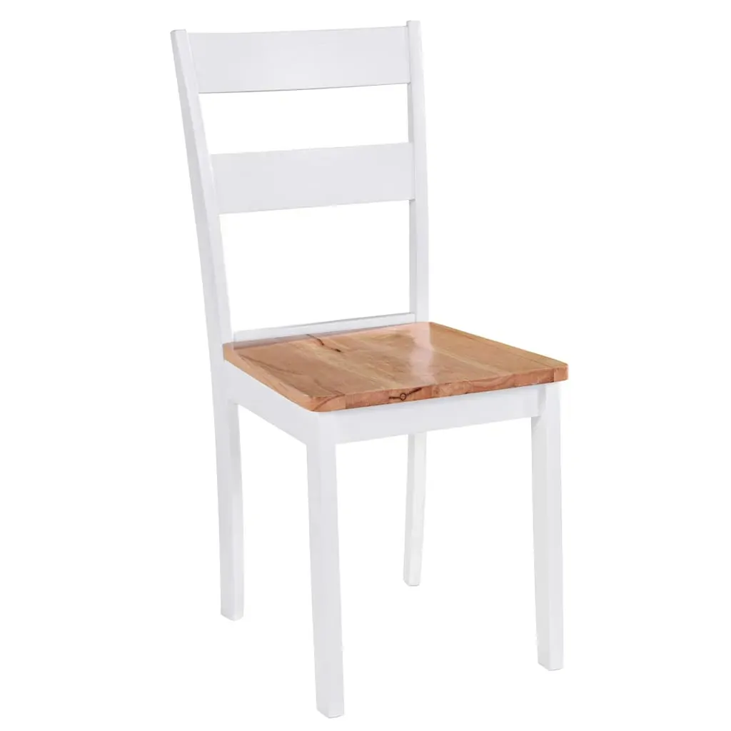 Dining Chairs White Solid Rubber Wood Price
