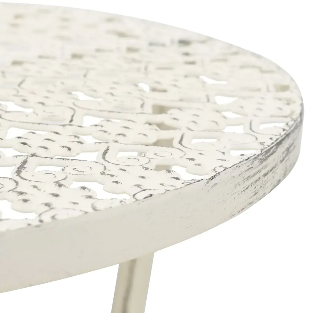 Bistro Table Vintage Style Round Metal 40x70 cm Price