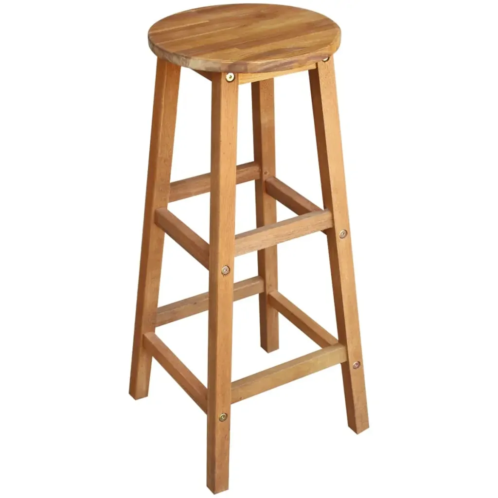 Bar Table and Stool Set Solid Acacia Wood Price