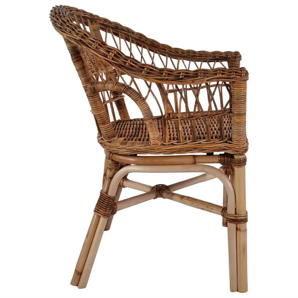 Outdoor Chair Natural Rattan Brown Price