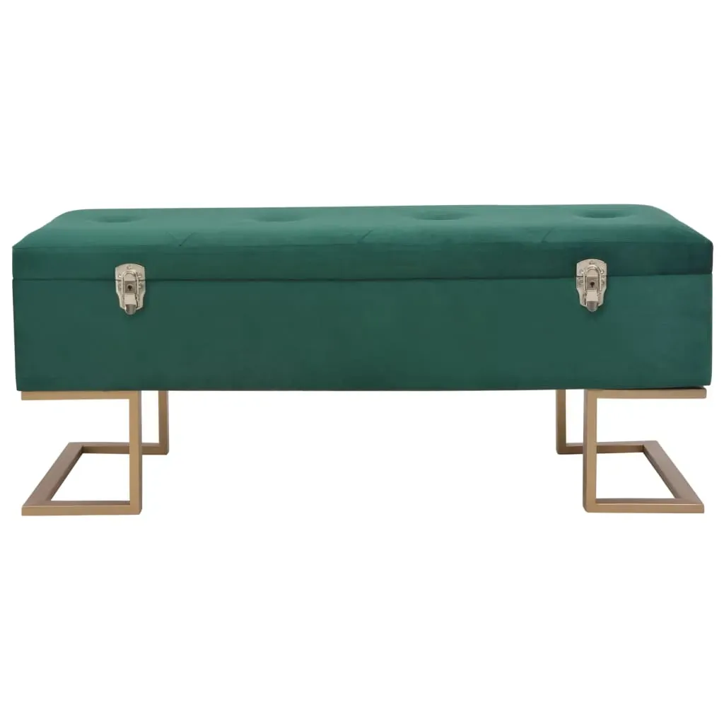 Bench with Storage Compartment 105 cm Velvet Price