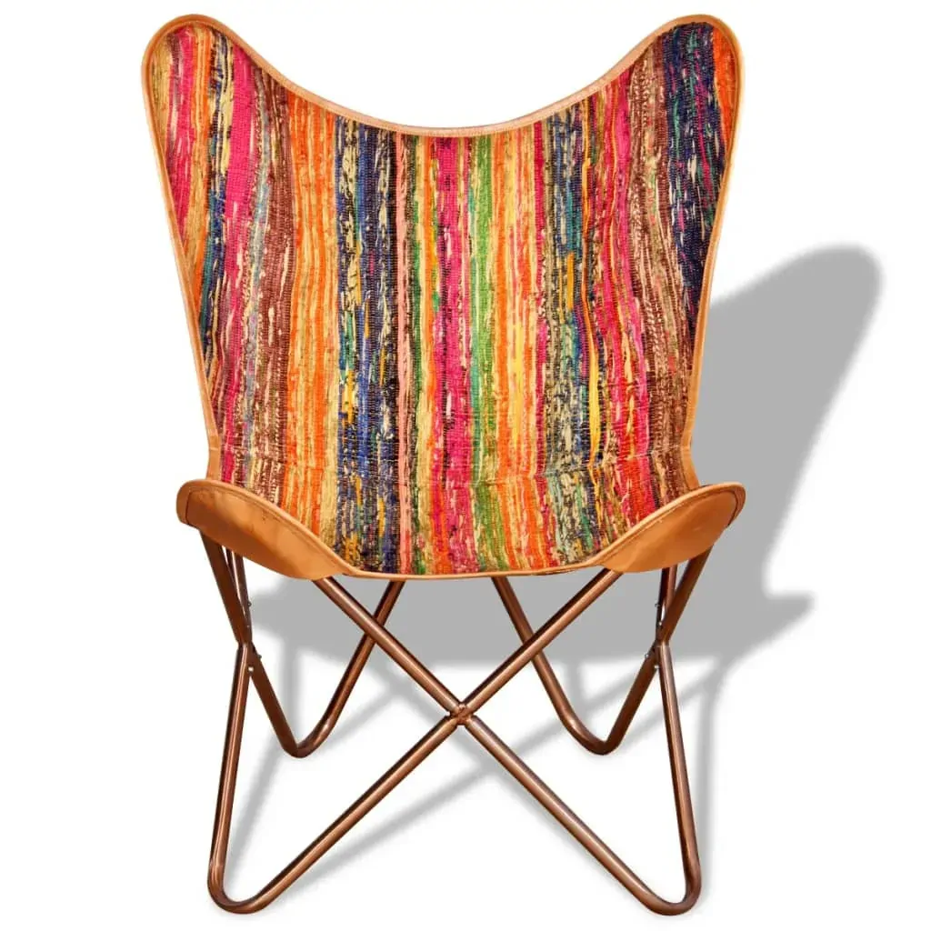 Butterfly Chairs Multicolour Chindi Fabric Price