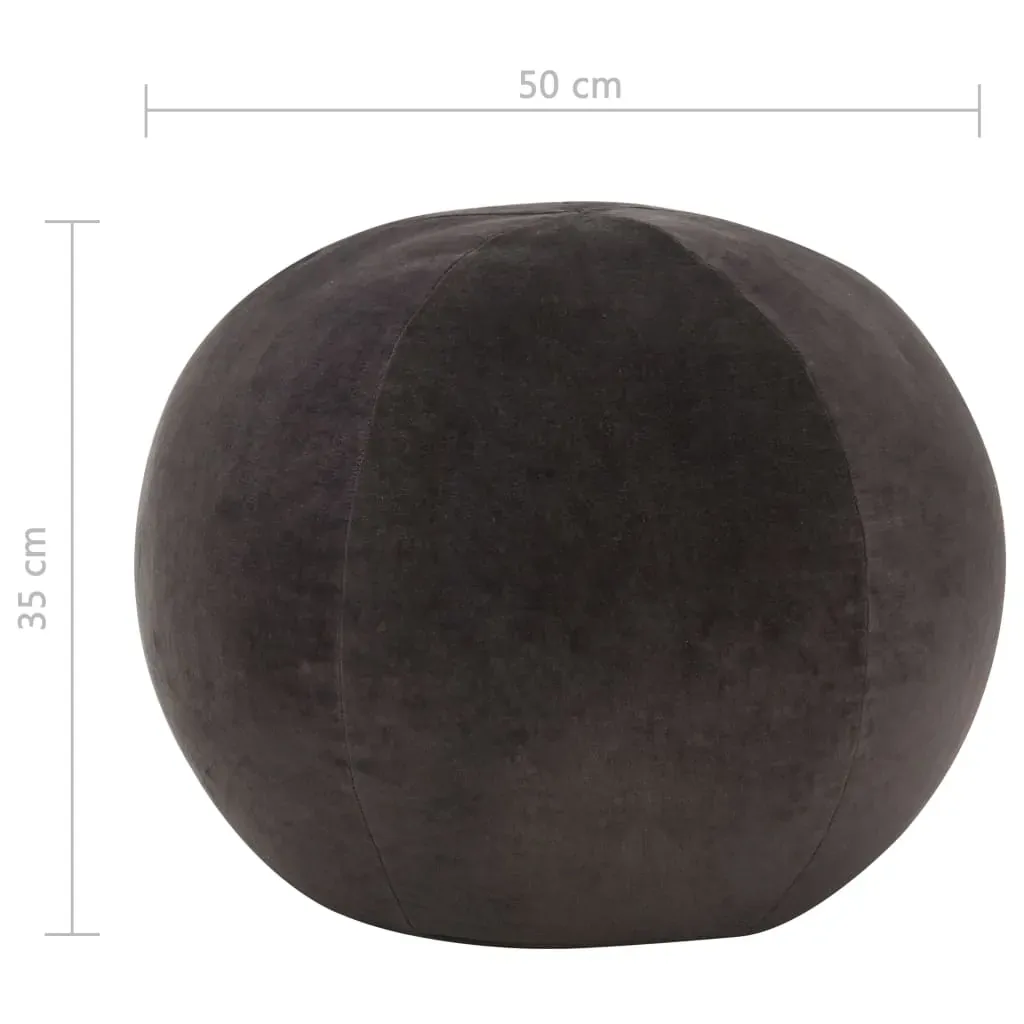 Pouffe Cotton Velvet 50x35 cm Price
