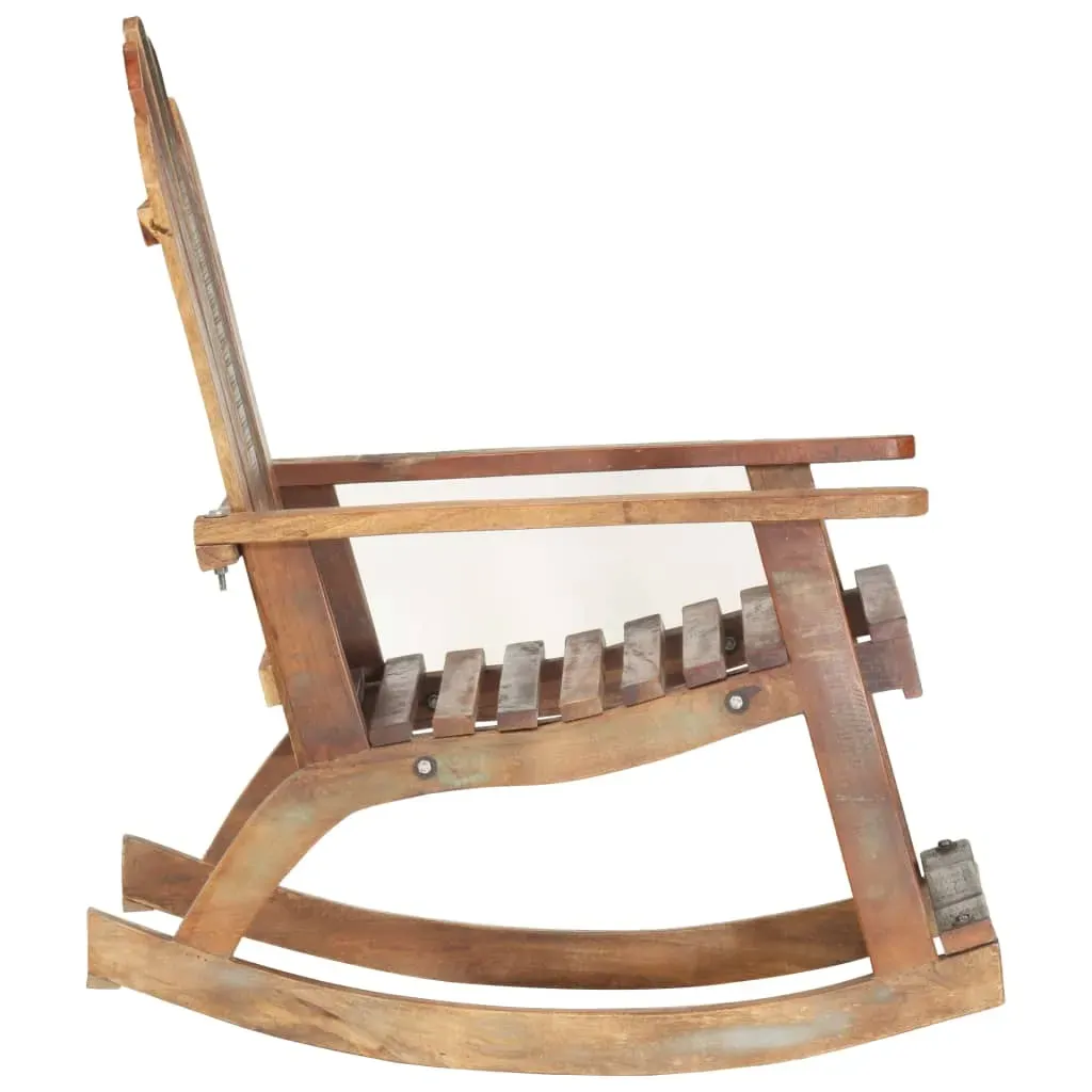 Garden Rocking Chair Solid Reclaimed Wood Price