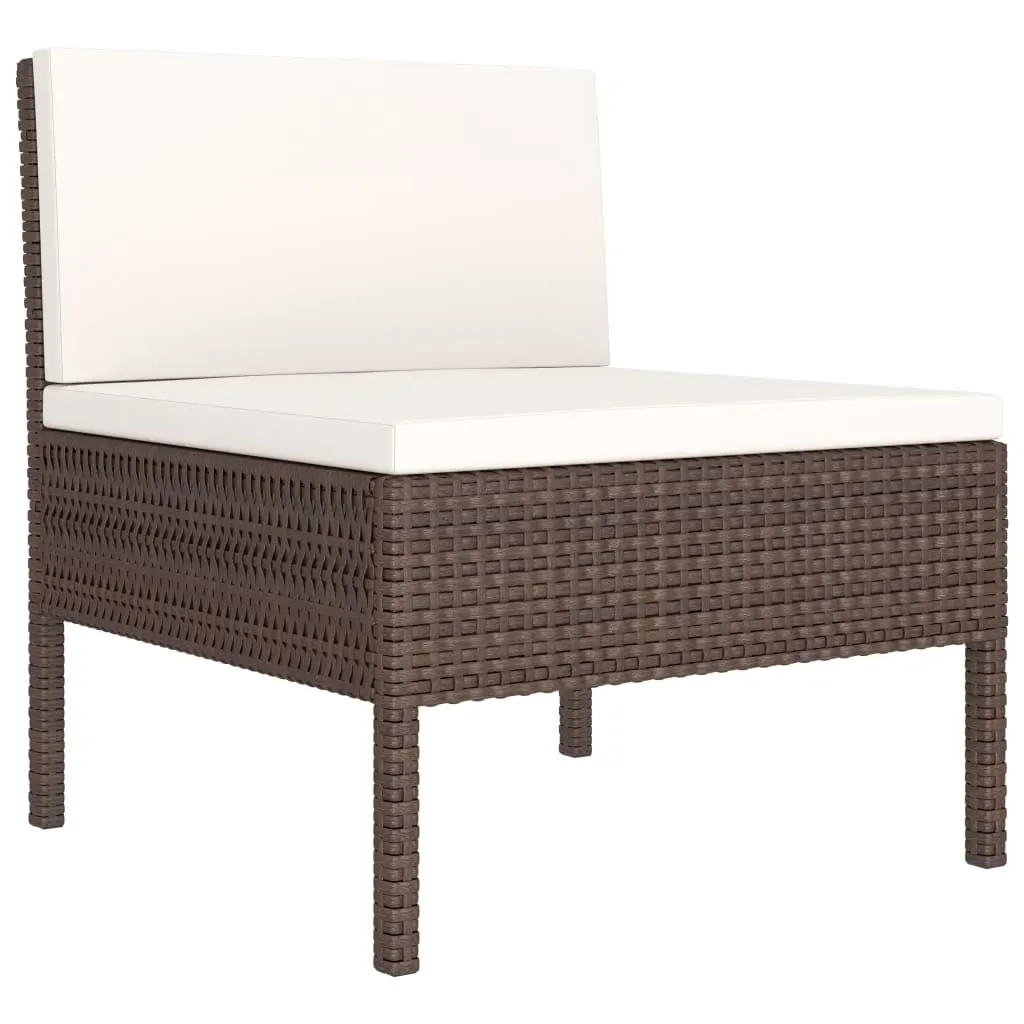 Garden Lounge Set with Cushions Poly Rattan Price