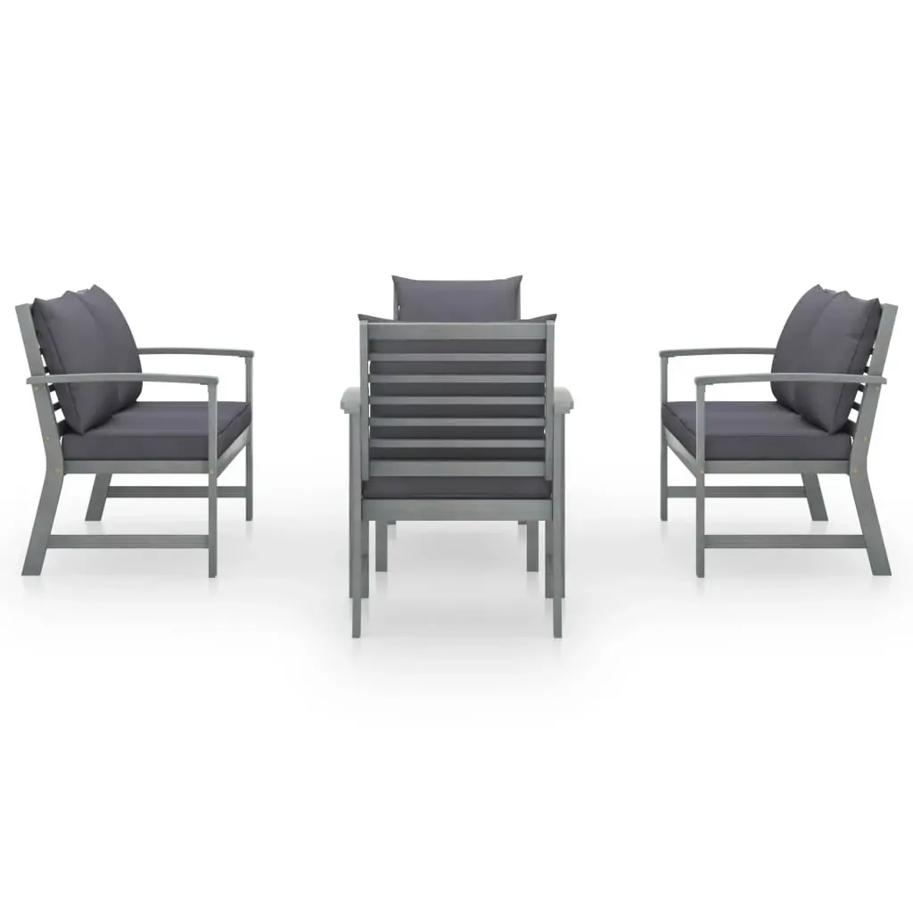 Garden Lounge Set with Cushion Solid Acacia Wood Price