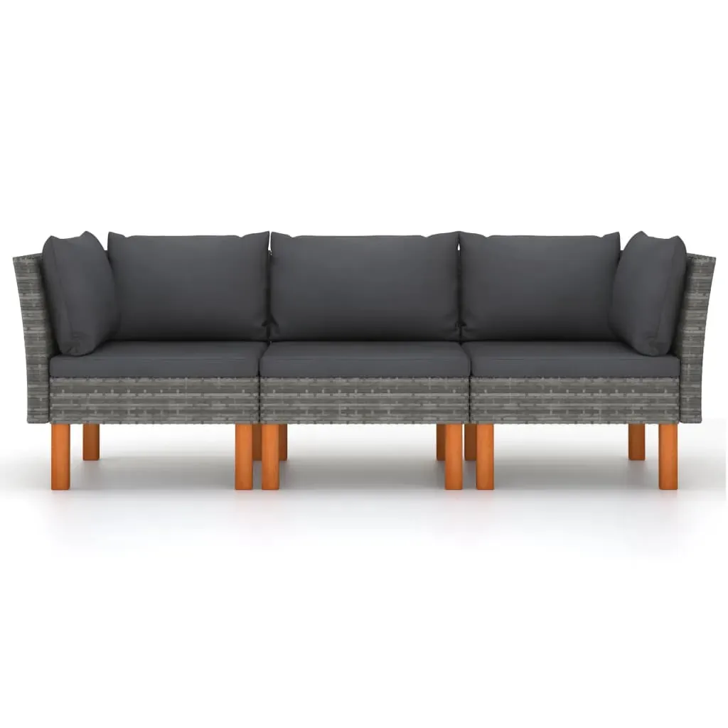 Garden Sofa with Cushions Poly Rattan Price
