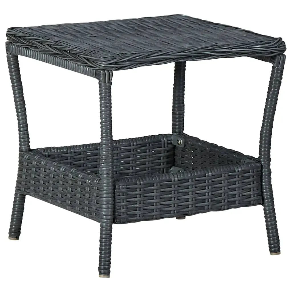 2 Piece Garden Lounge Set with Cushions Poly Rattan Price