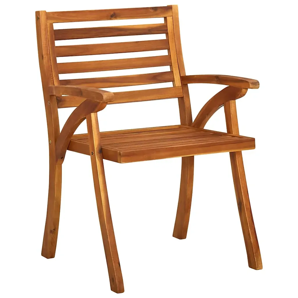 Garden Dining Chairs with Cushions Solid Acacia Wood Price