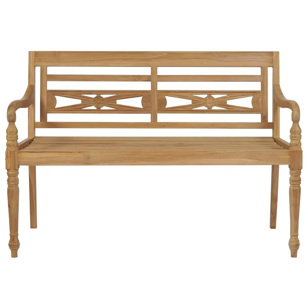 Batavia Bench with Cushion Solid Teak Wood Price
