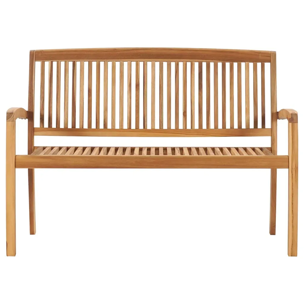 Stacking Garden Bench with Cushion Solid Teak Wood Price