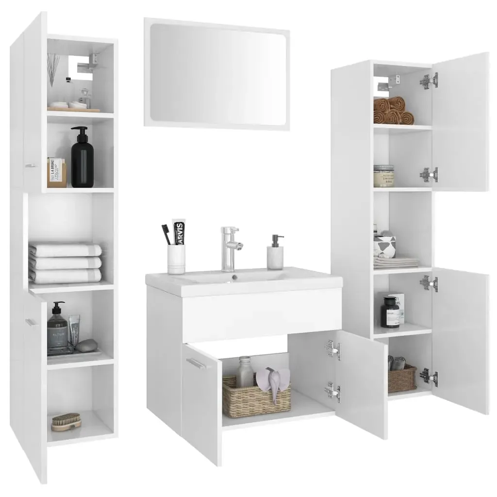 Bathroom Furniture Set Engineered Wood Price