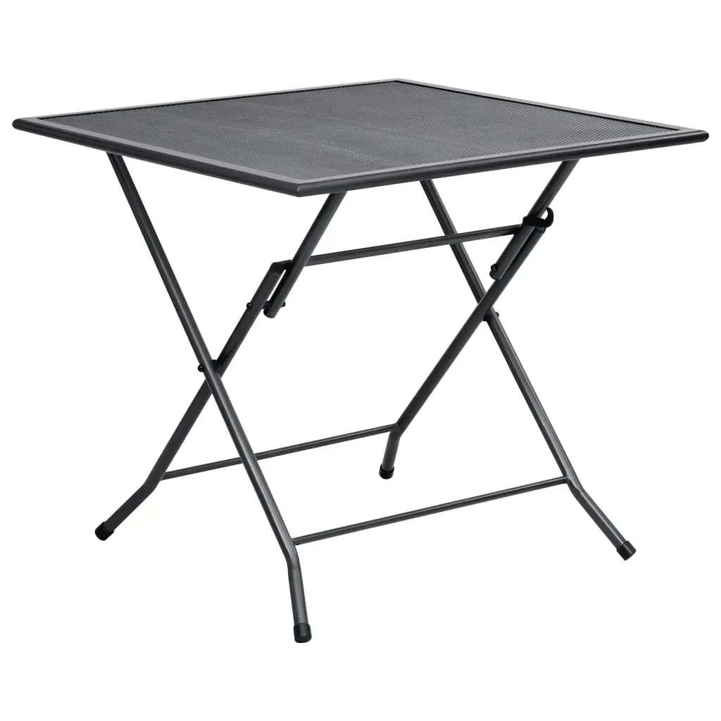 Garden Dining Set Steel Anthracite Price