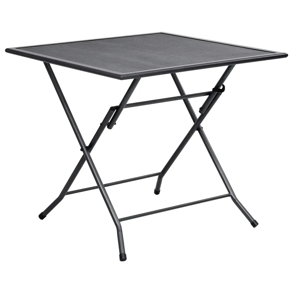 Garden Dining Set Steel Anthracite Price