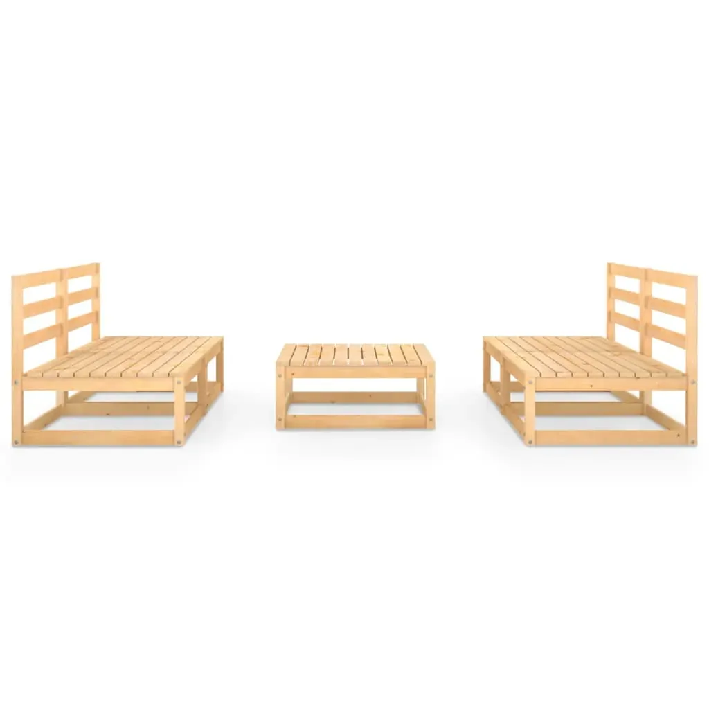 5 Piece Garden Lounge Set Solid Pinewood Price