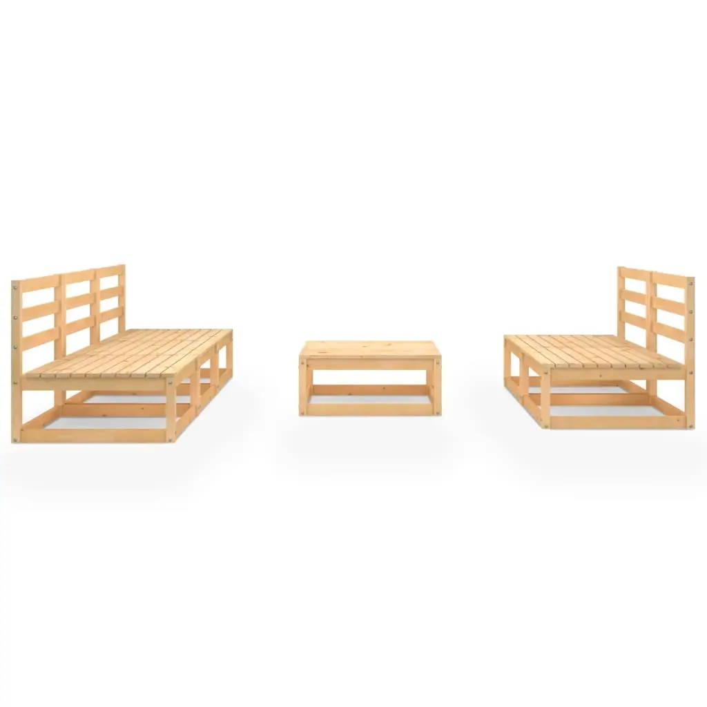 6 Piece Garden Lounge Set Solid Pinewood Price