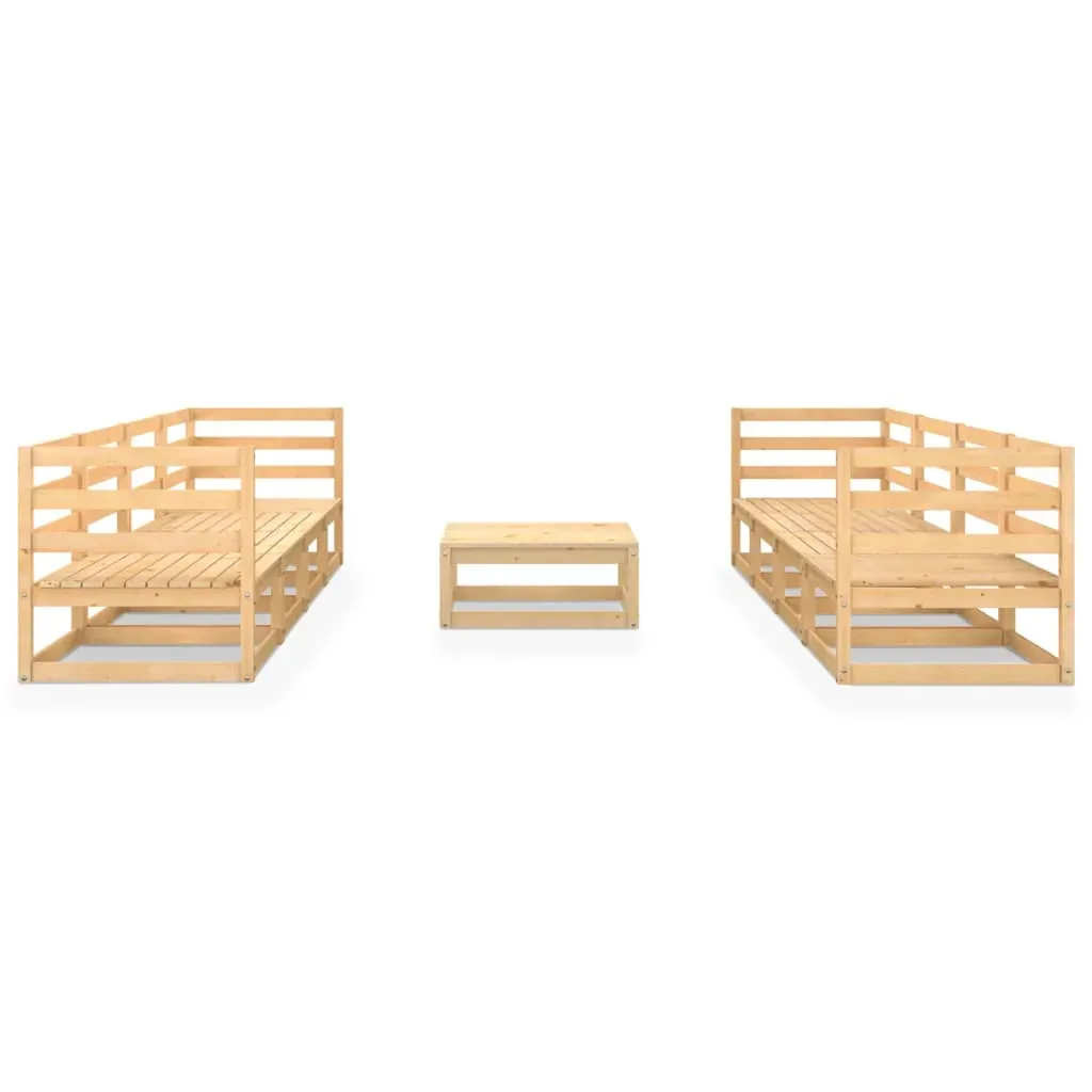 9 Piece Garden Lounge Set Solid Pinewood Price