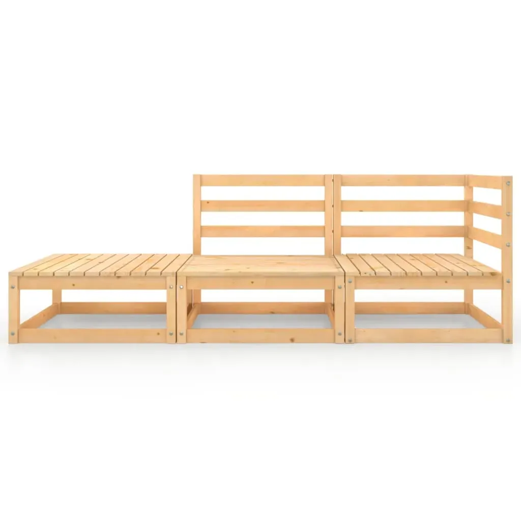 4 Piece Garden Lounge Set Solid Pinewood Price
