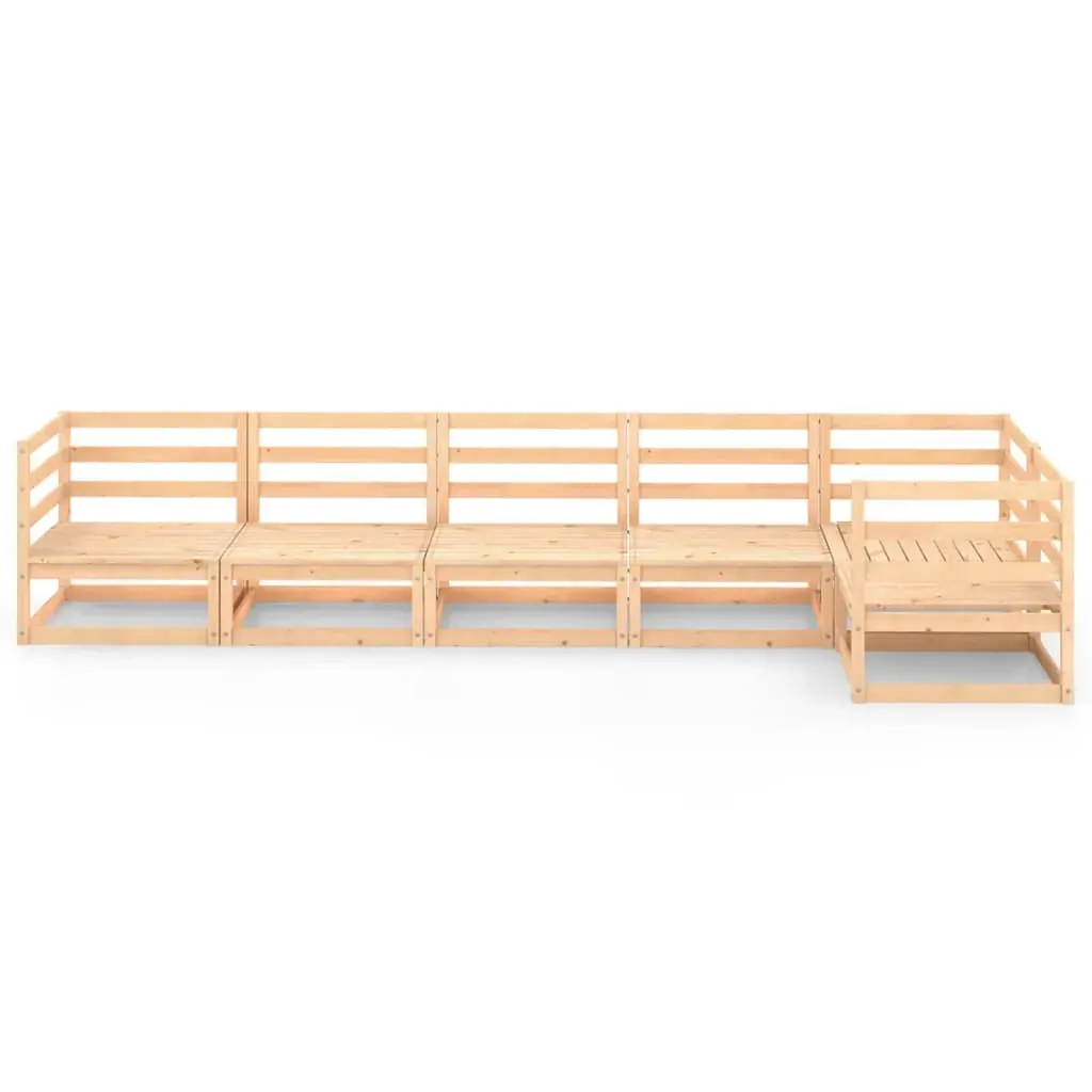 6 Piece Garden Lounge Set Solid Pinewood Price