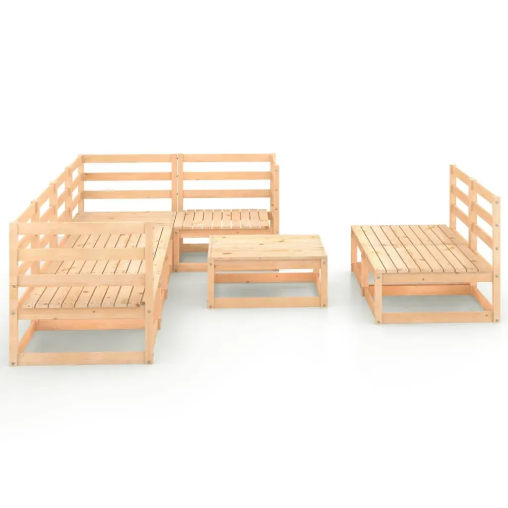 8 Piece Garden Lounge Set Solid Pinewood Price