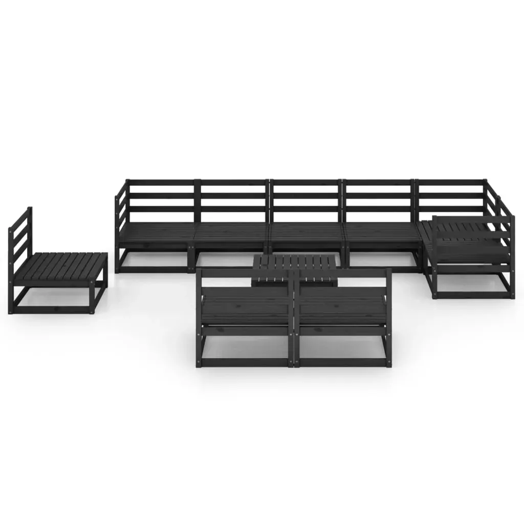 10 Piece Garden Lounge Set Solid Pinewood Price