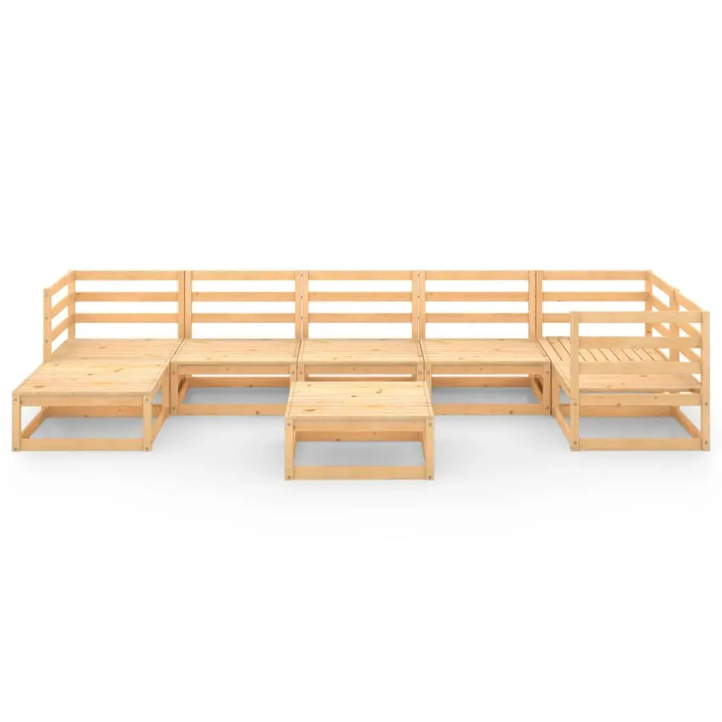 8 Piece Garden Lounge Set Solid Pinewood Price