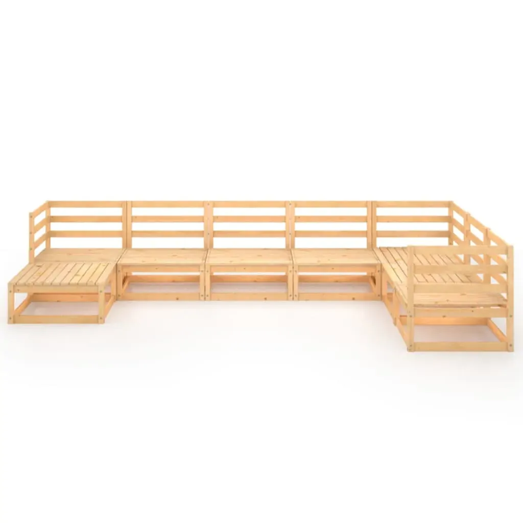8 Piece Garden Lounge Set Solid Pinewood Price
