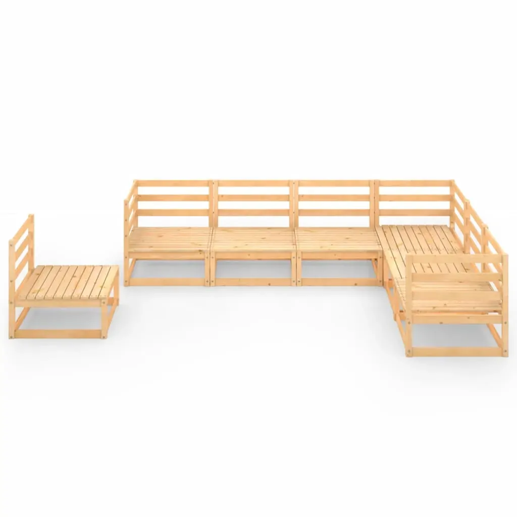 7 Piece Garden Lounge Set Solid Pinewood Price